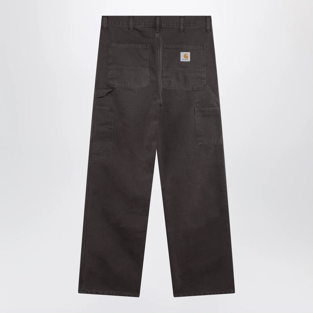 Carhartt WIP Single Knee Pant trousers in Dearborn Shale/Stone canvas