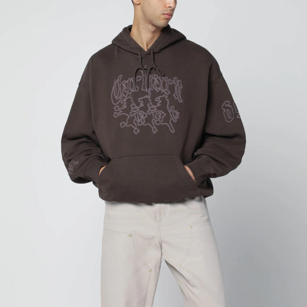 Carhartt WIP Hackwork hoodie in Vitola/Glassy Pink