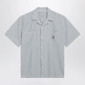 Carhartt WIP Leavel short-sleeve striped seersucker shirt in blue