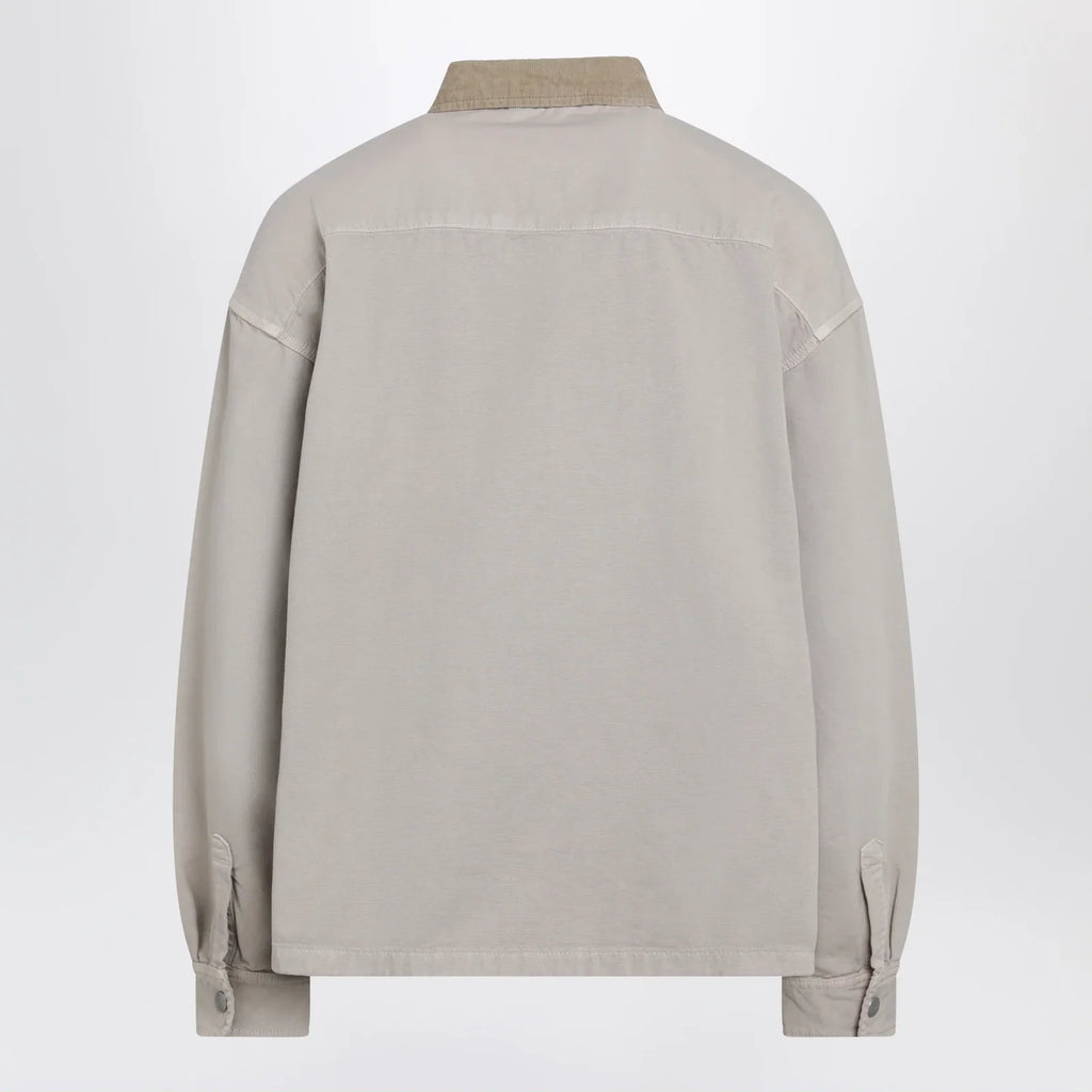 Carhartt WIP Prescott shirt jacket in cotton canvas beige