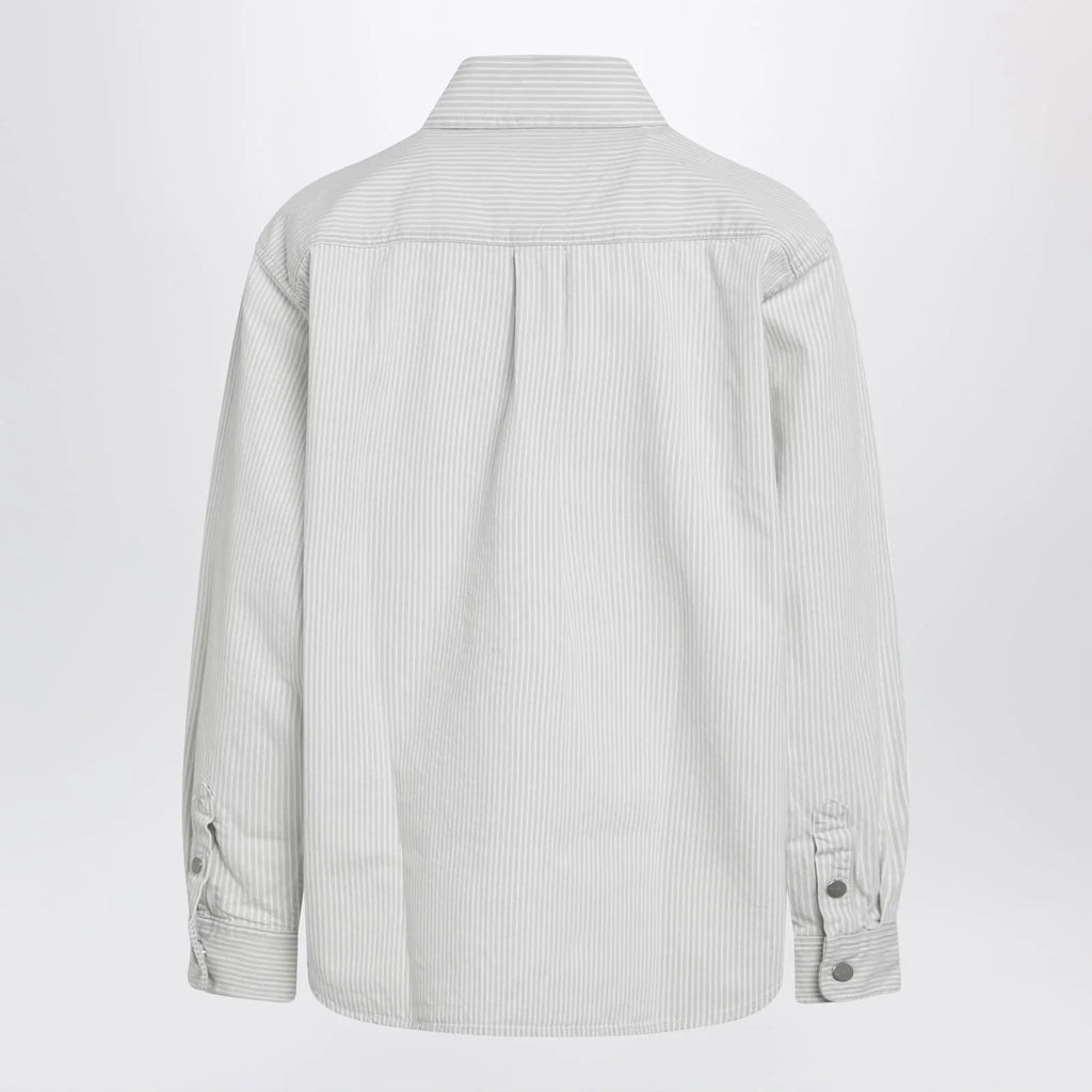 Carhartt WIP Mercer striped cotton shirt jacket in white
