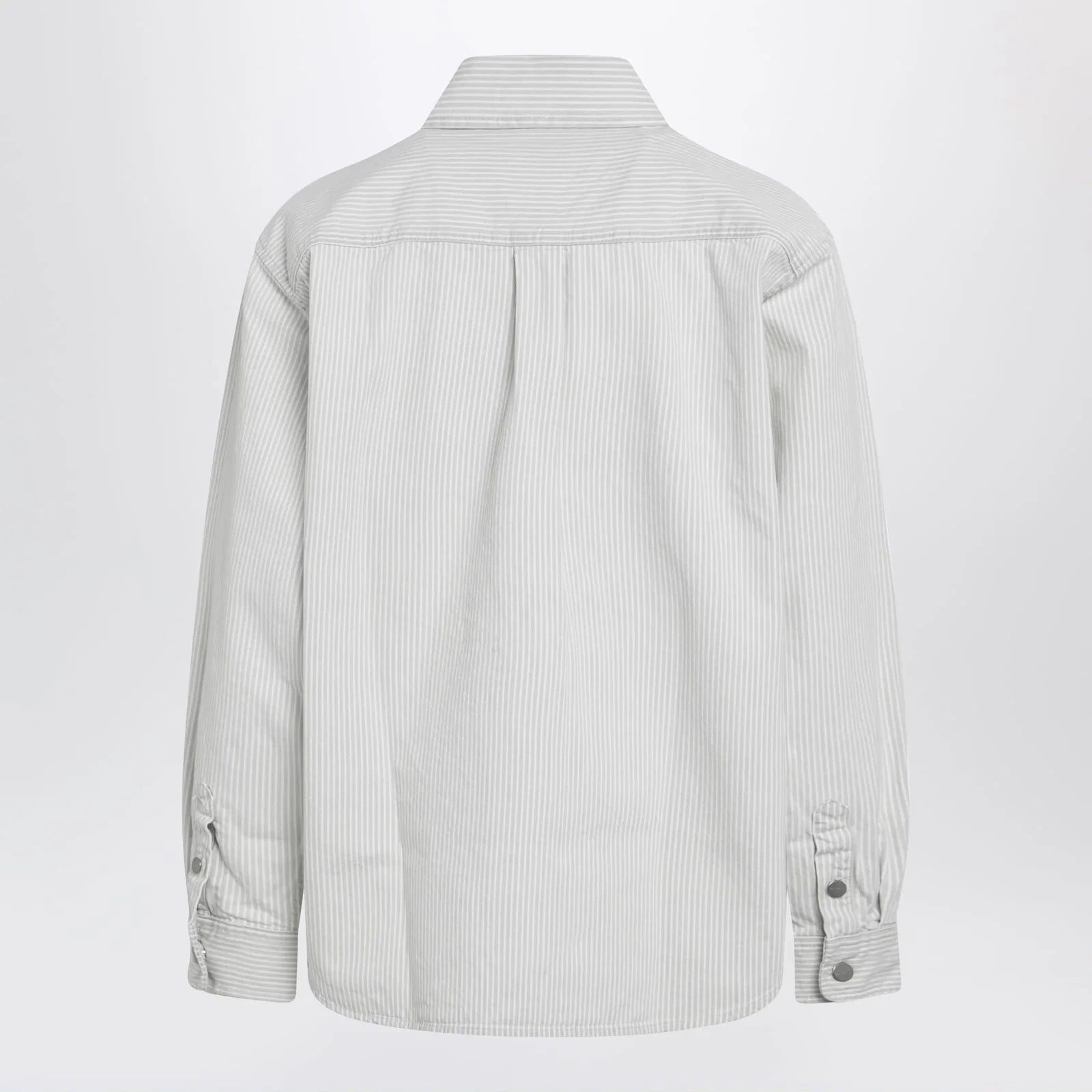 Carhartt WIP Mercer striped cotton shirt jacket in white