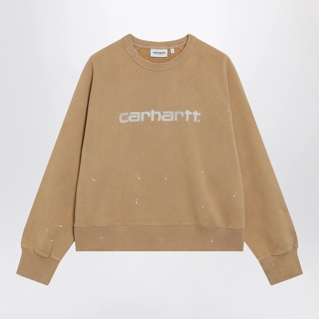 Carhartt WIP Women’s Painter sweatshirt in brushed cotton, brown
