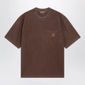 Carhartt WIP Loose Pocket T-shirt in tobacco-coloured cotton jersey