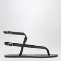 Manebí Black smooth leather crossover sandals
