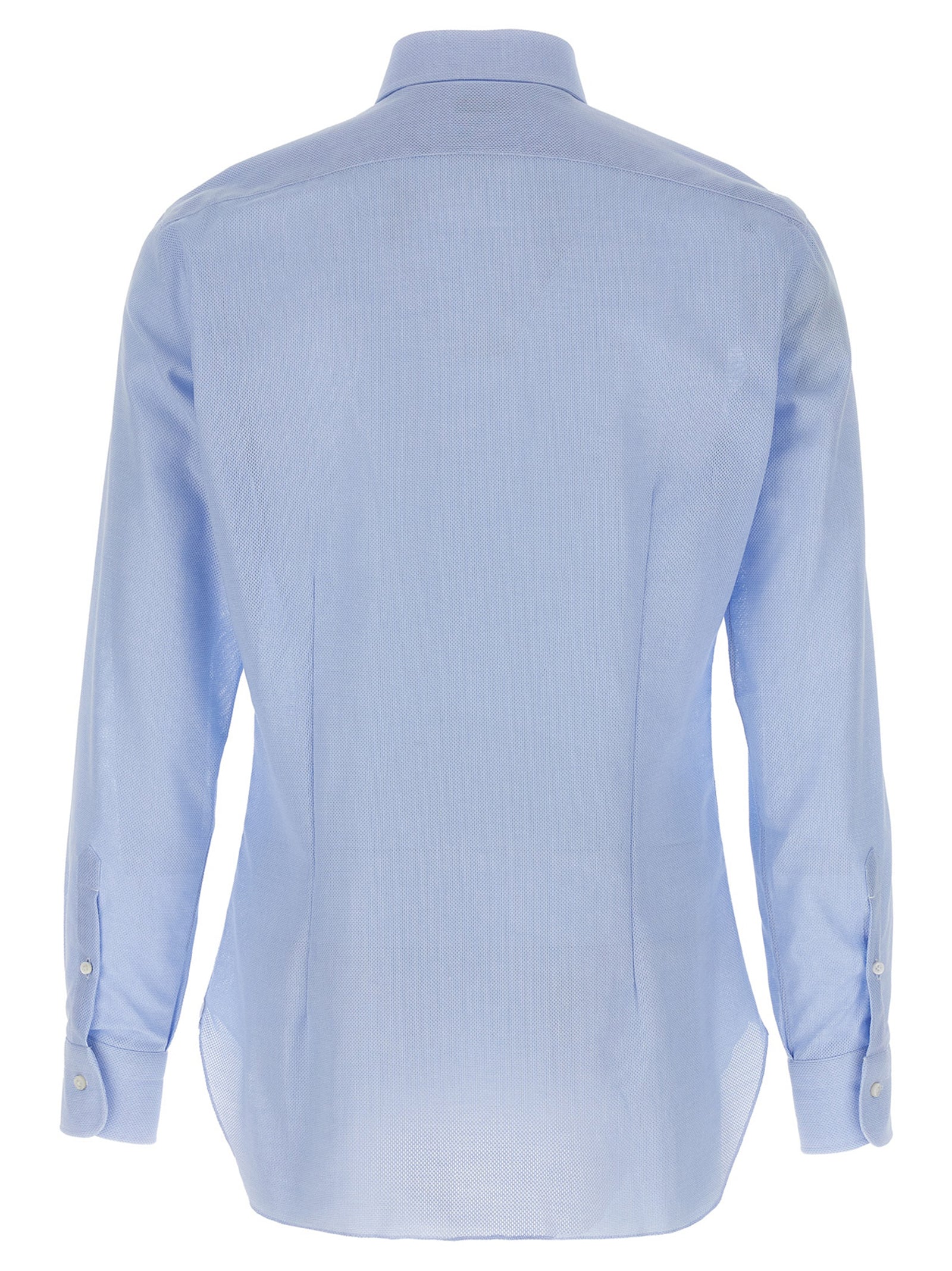 Barba Honeycomb Cotton Shirt