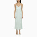 IVY OAK Noel light aqua satin dress