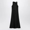 LouLou De Saison Iraka dress in black silk twill