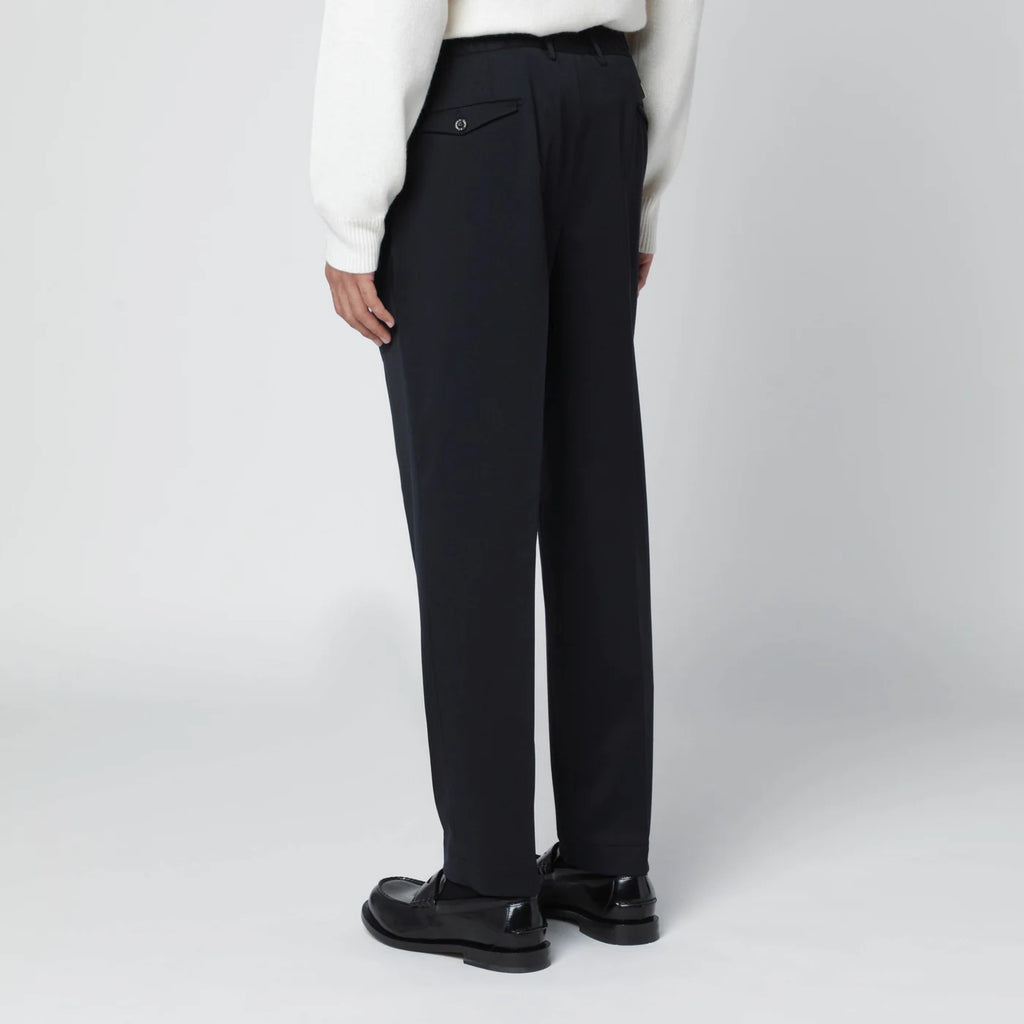 Santaniello Blue wool blend trousers