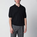 JOHN SMEDLEY Isis navy blue cotton polo shirt