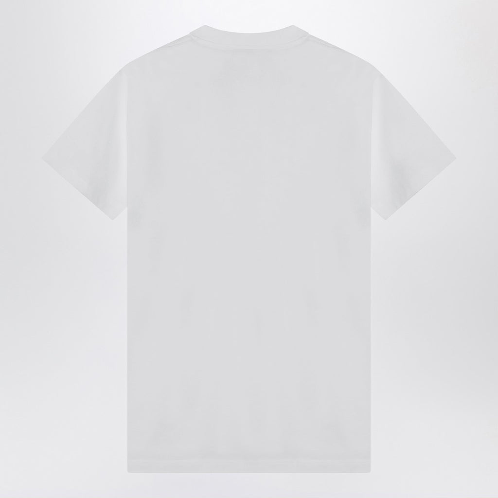 Moschino White cotton T-shirt with logo
