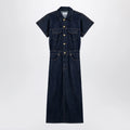 GANNI Blue midi dress in organic denim