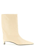 Jil Sander Craquelé Leather Ankle Boots