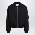 Jil Sander Dark blue zipped bomber jacket