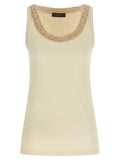Fabiana Filippi Tweed Insert Top