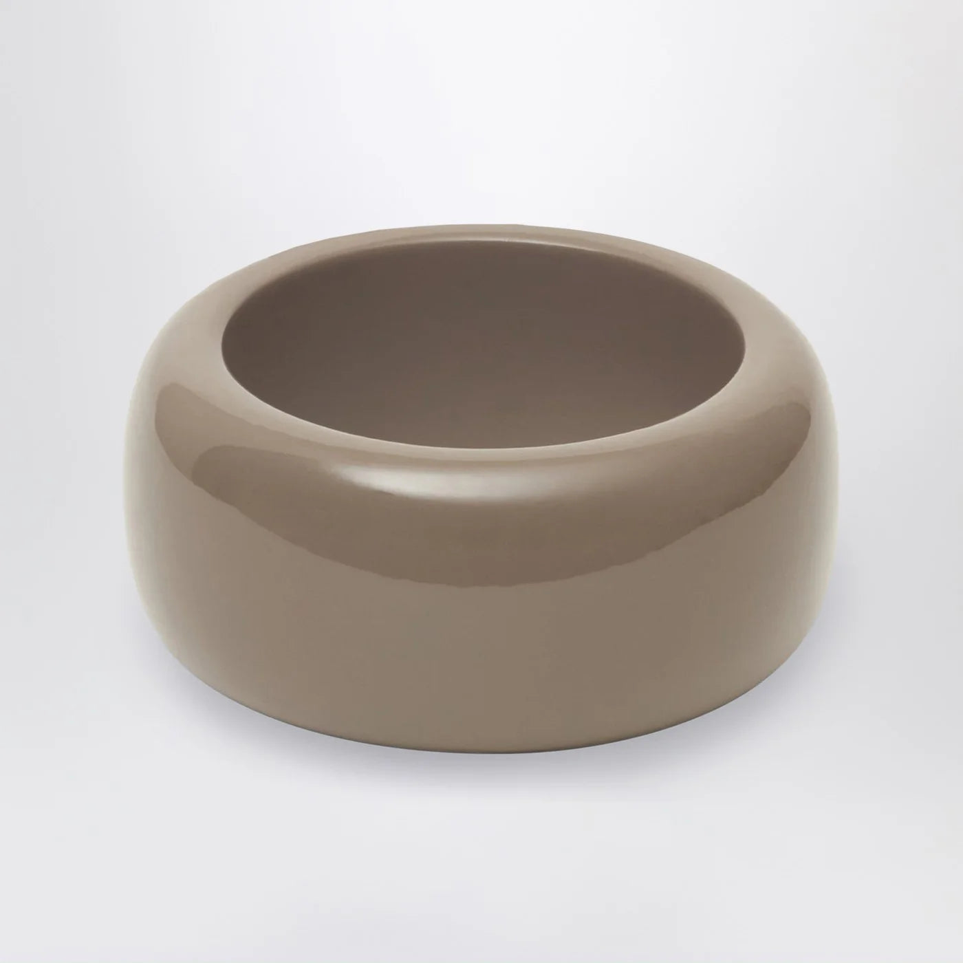 The Frankie Shop Glossy TFS bracelet in taupe