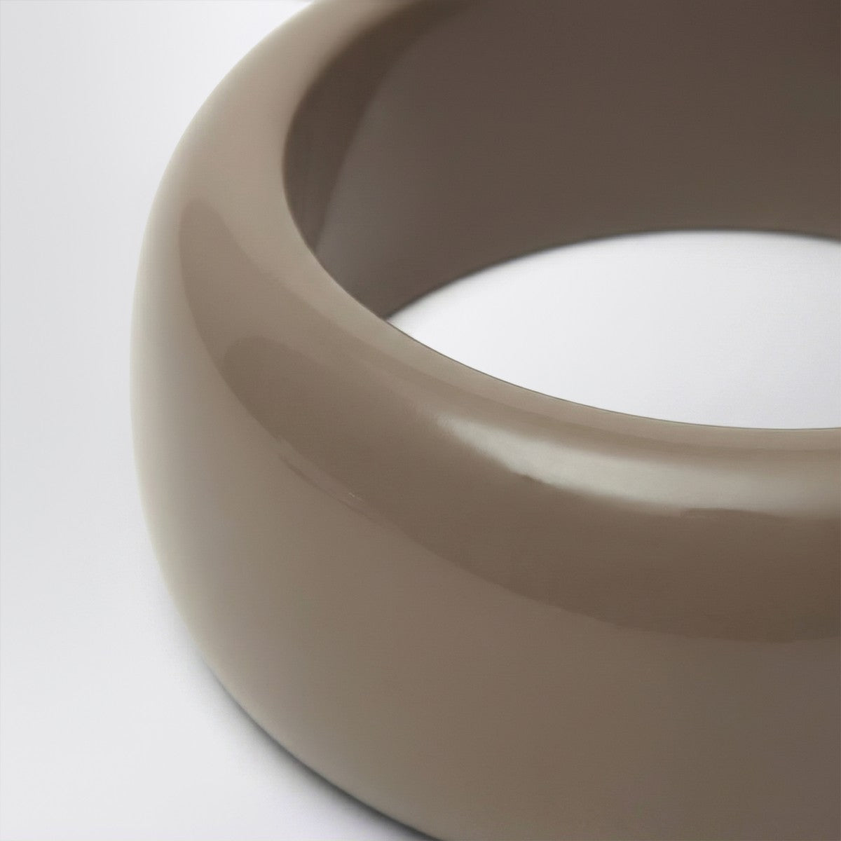 The Frankie Shop Glossy TFS bracelet in taupe