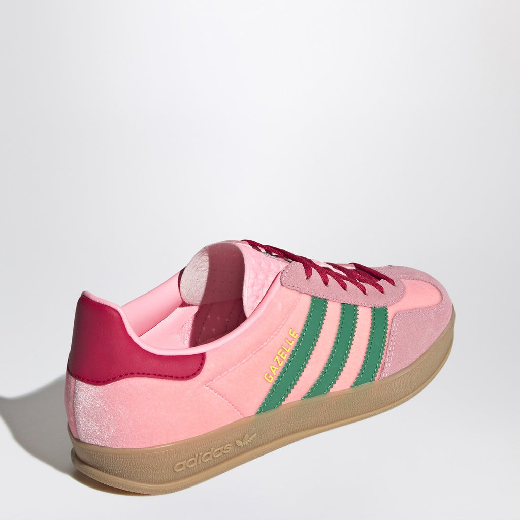adidas Originals Gazelle Indoor Court Green/Glow Pink/Gum velvet Sneaker