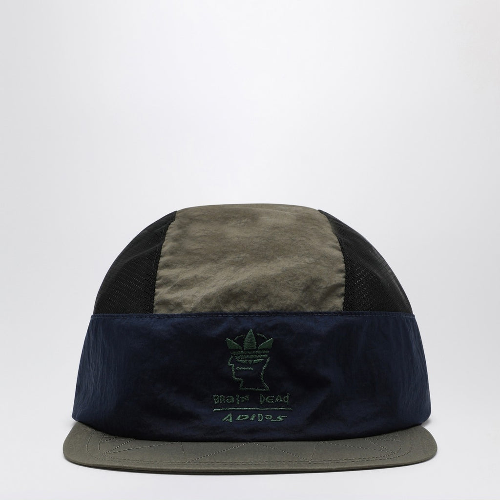 adidas x Brain Dead Black/blue/green baseball cap with logo