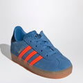 adidas Originals Gazelle Focus Blue/Solar Orange Sneaker with elasticated laces