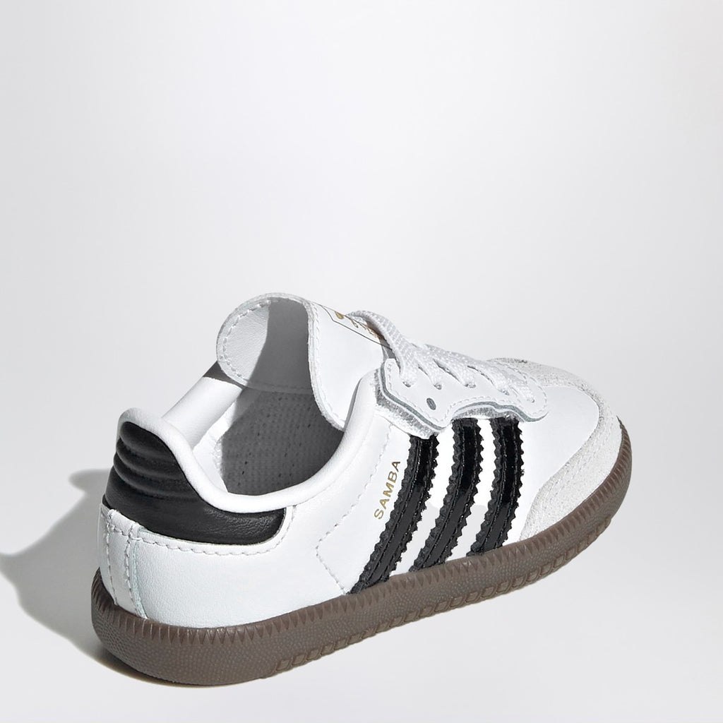 adidas Originals Samba white/black sneakers with elastic laces