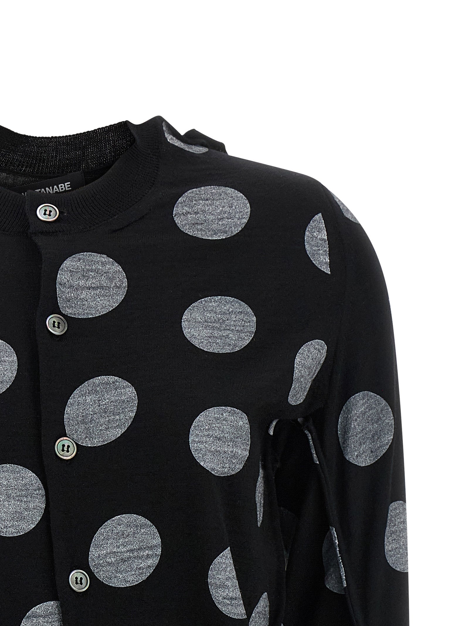 Junya Watanabe Polka Dot Maxi Cardigan
