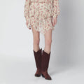 ISABEL MARANT Étoile Lolita beige mini skirt with floral print