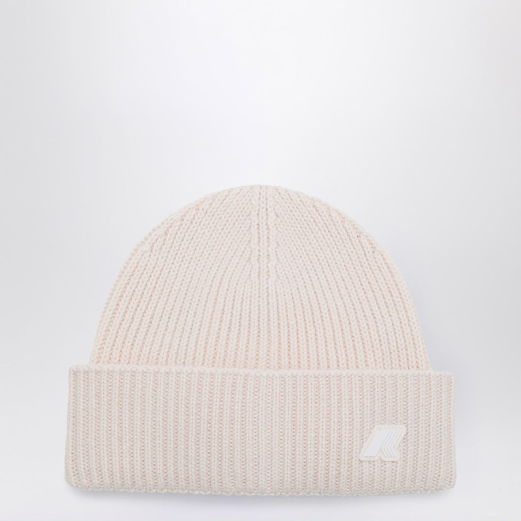 K-Way Brice beanie in gardenia white melange