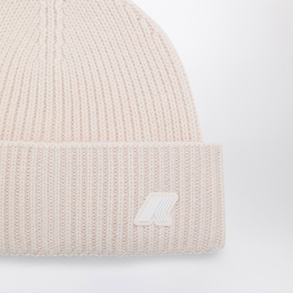 K-Way Brice beanie in gardenia white melange