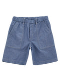 Moncler Enfant Denim Bermuda Shorts