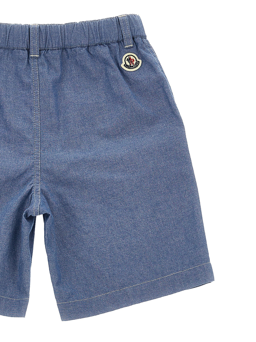 Moncler Enfant Denim Bermuda Shorts