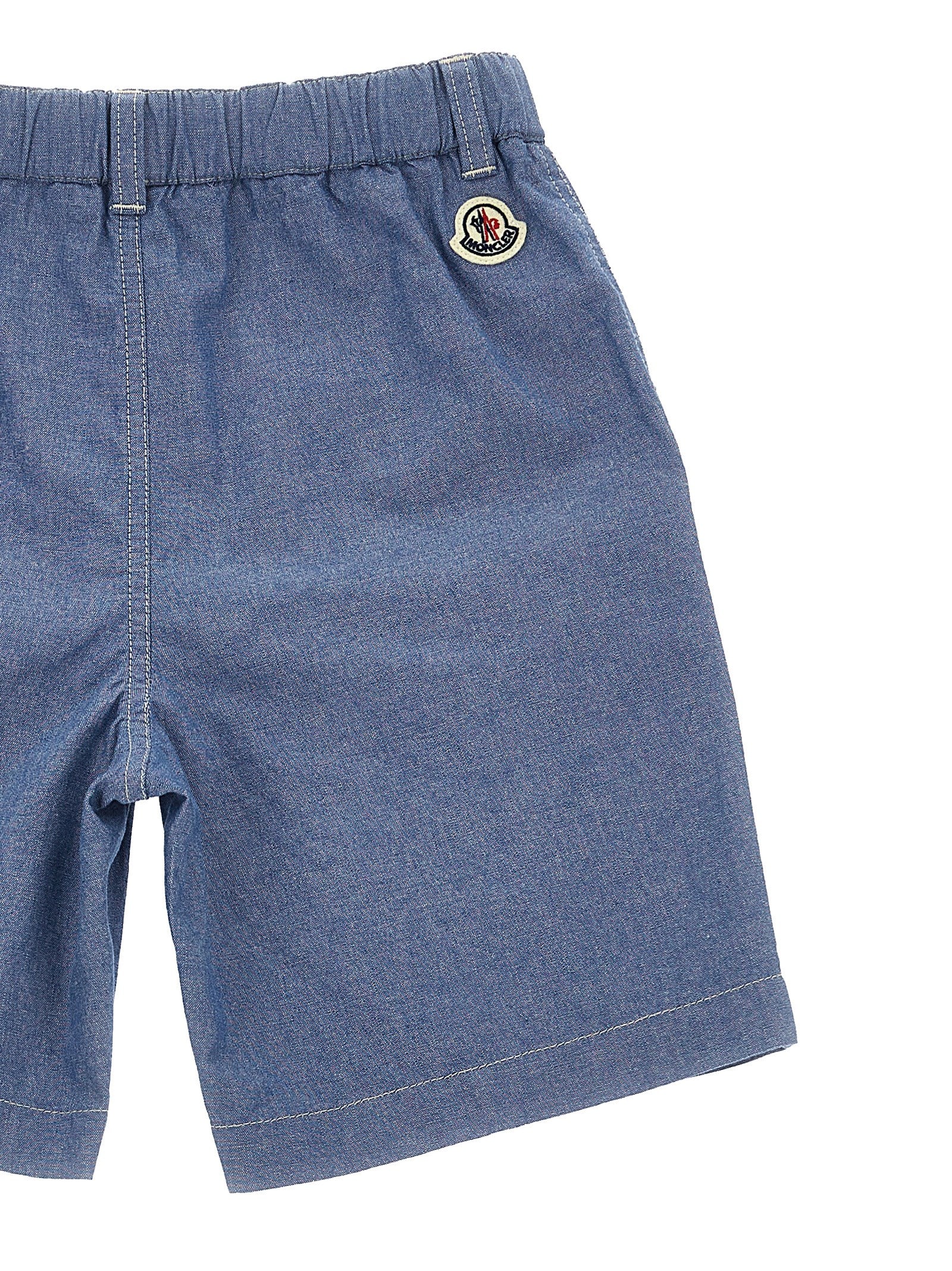 Moncler Enfant Denim Bermuda Shorts