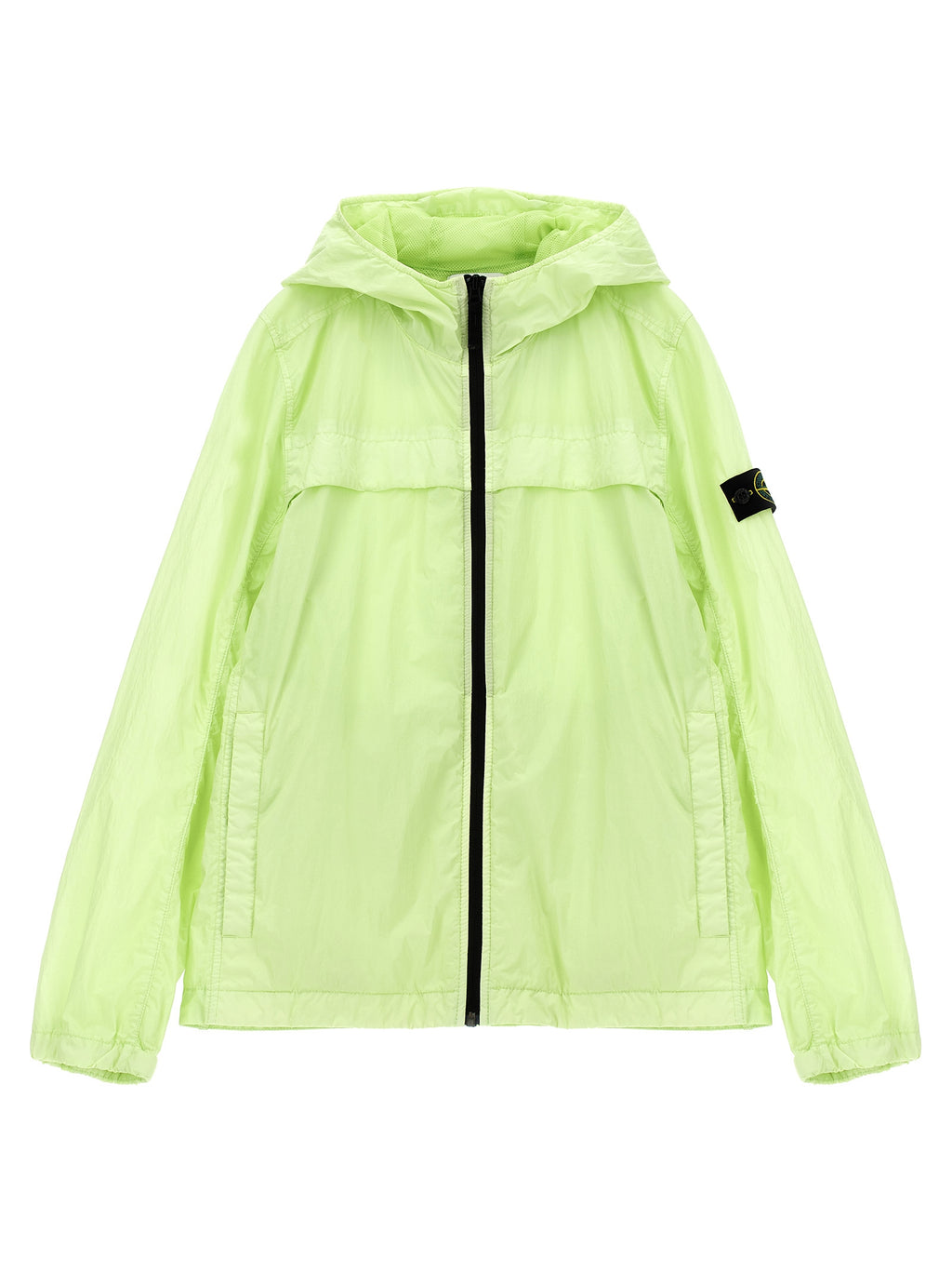 Stone Island Junior Logo Badge Hooded Jacket