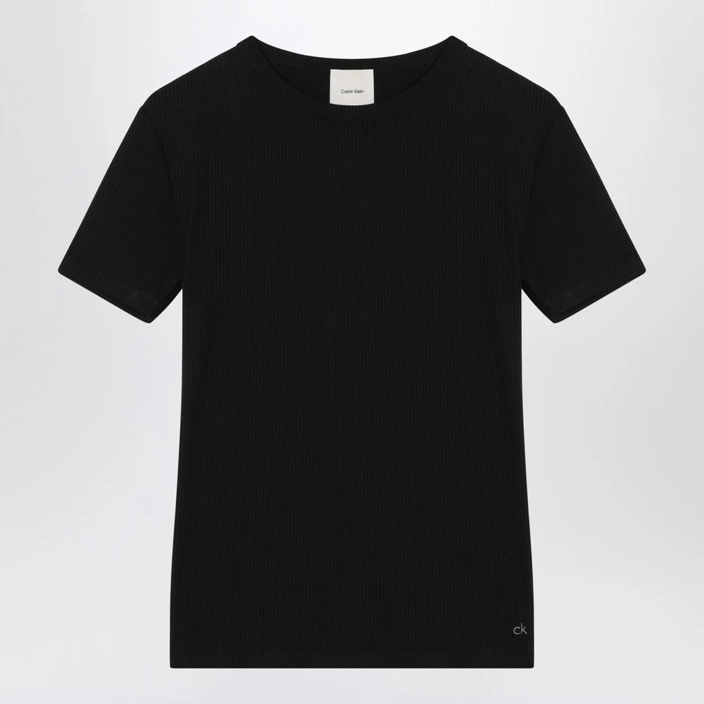 Calvin Klein Black ribbed T-shirt