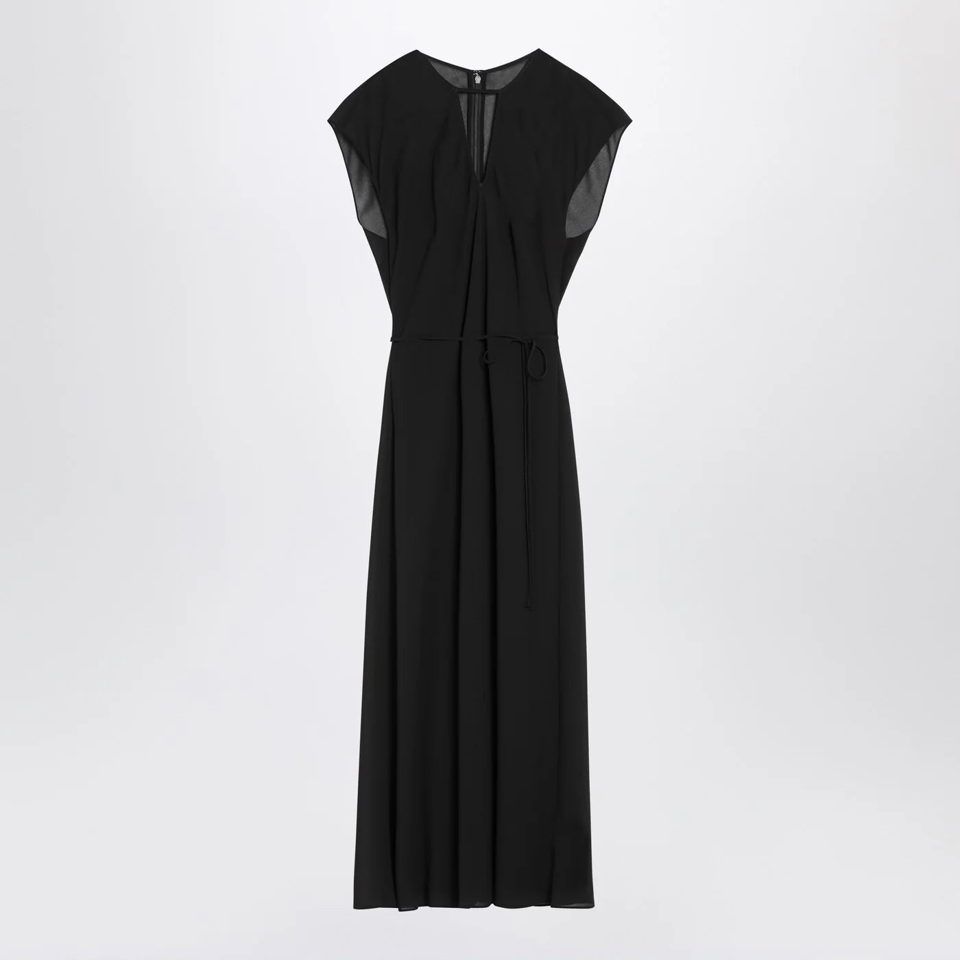 Calvin Klein Black midi dress with belt