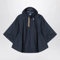 K-Way Le Vrai 4.0 Morgan waterproof poncho blue
