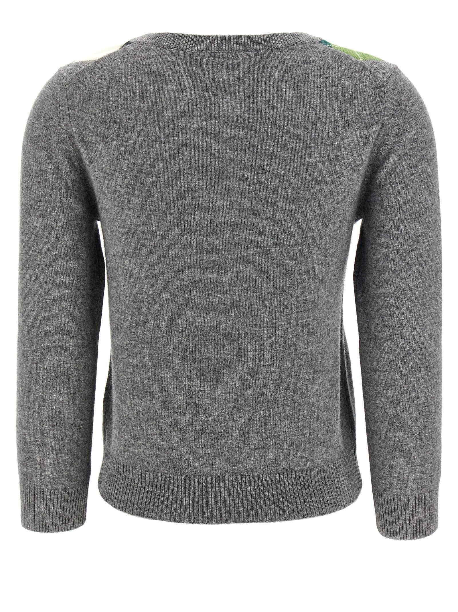 Ganni Grey Check Cardigan