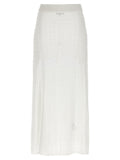 Ganni Shiny Pointelle Knit Skirt