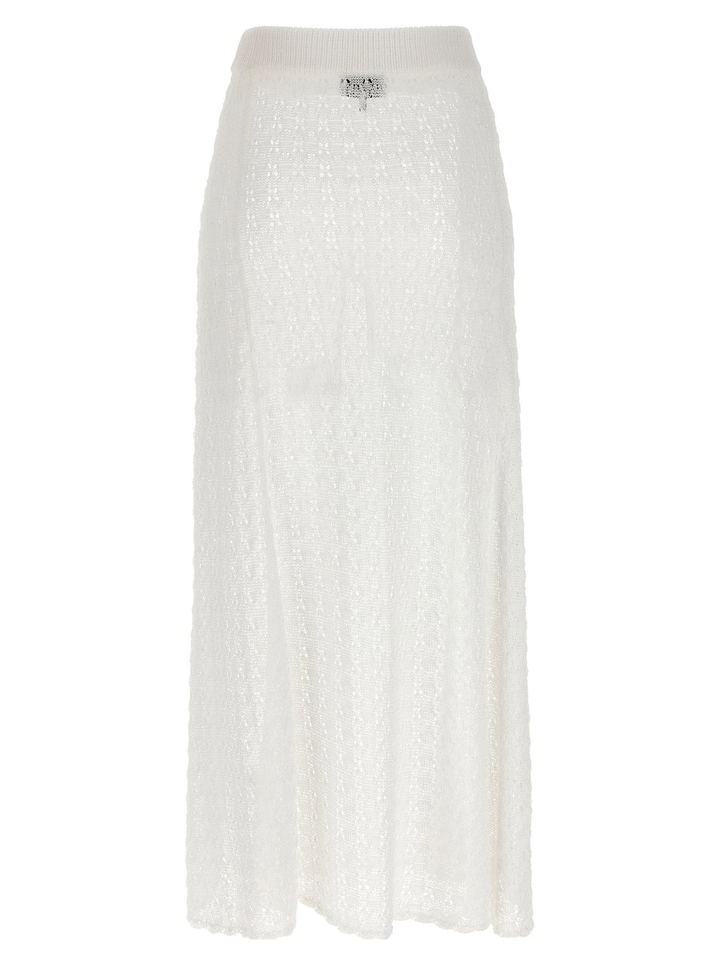 Ganni Shiny Pointelle Knit Skirt