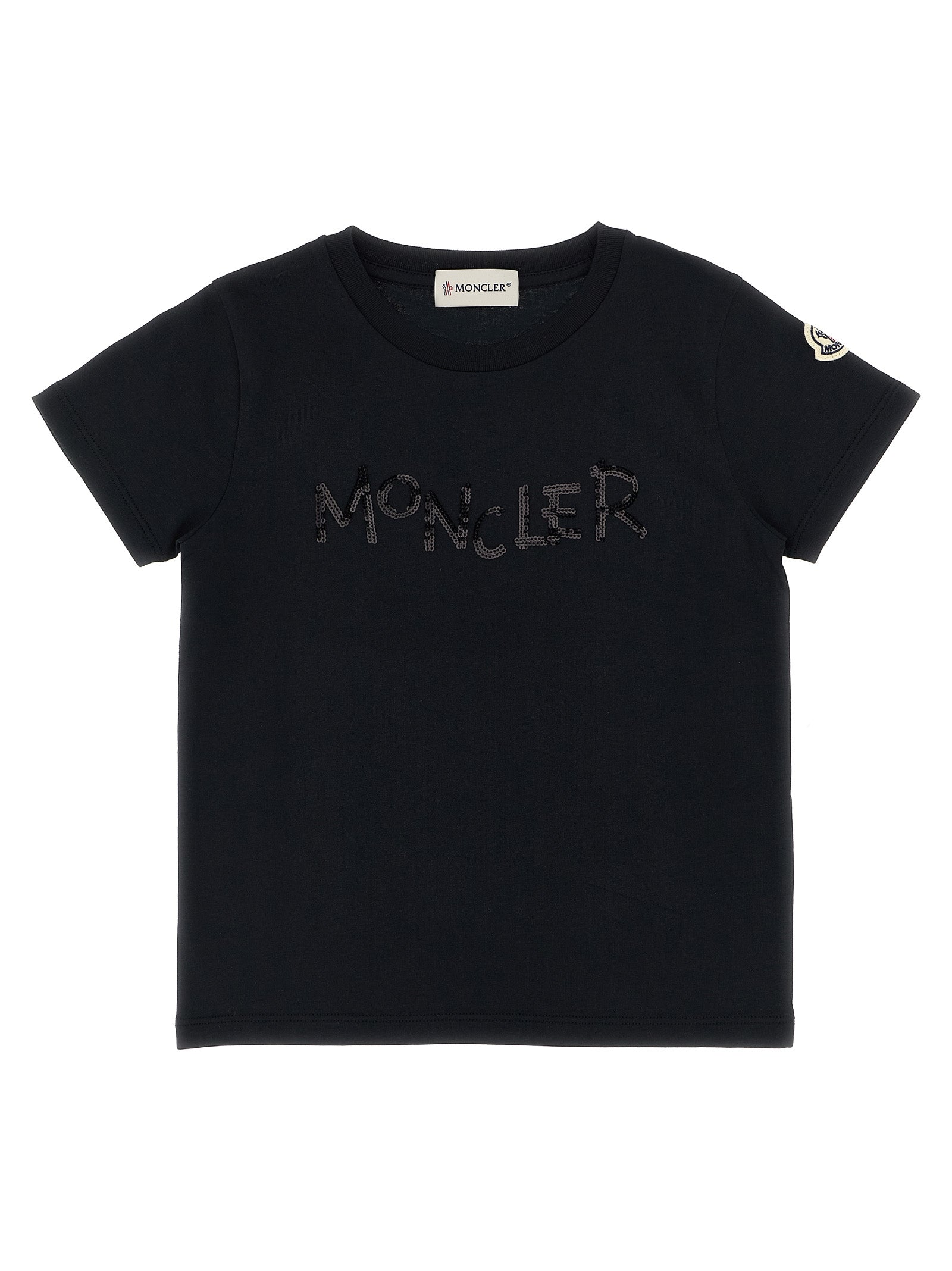 Moncler Enfant Sequins Logo T-shirt