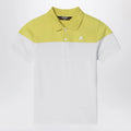 K-Way White/green acacia cotton polo