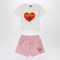 KENZO White/red two-piece suit in cotton
