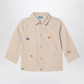 KENZO White/sand striped denim jacket