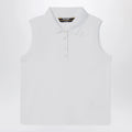 K-Way White sleeveless cotton polo