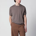 JOHN SMEDLEY Kempton moss beige cotton sweater
