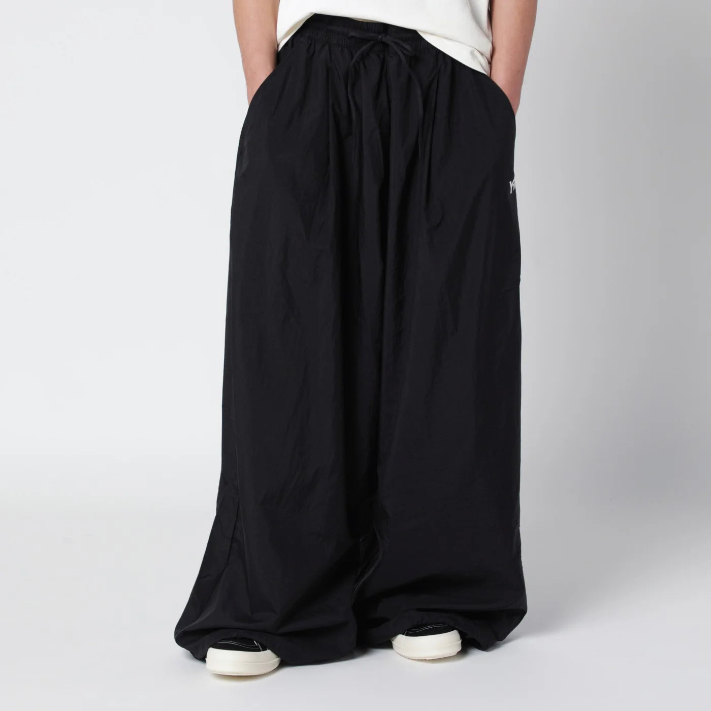 adidas Y-3 Wide 3-Stripes raw edge trousers