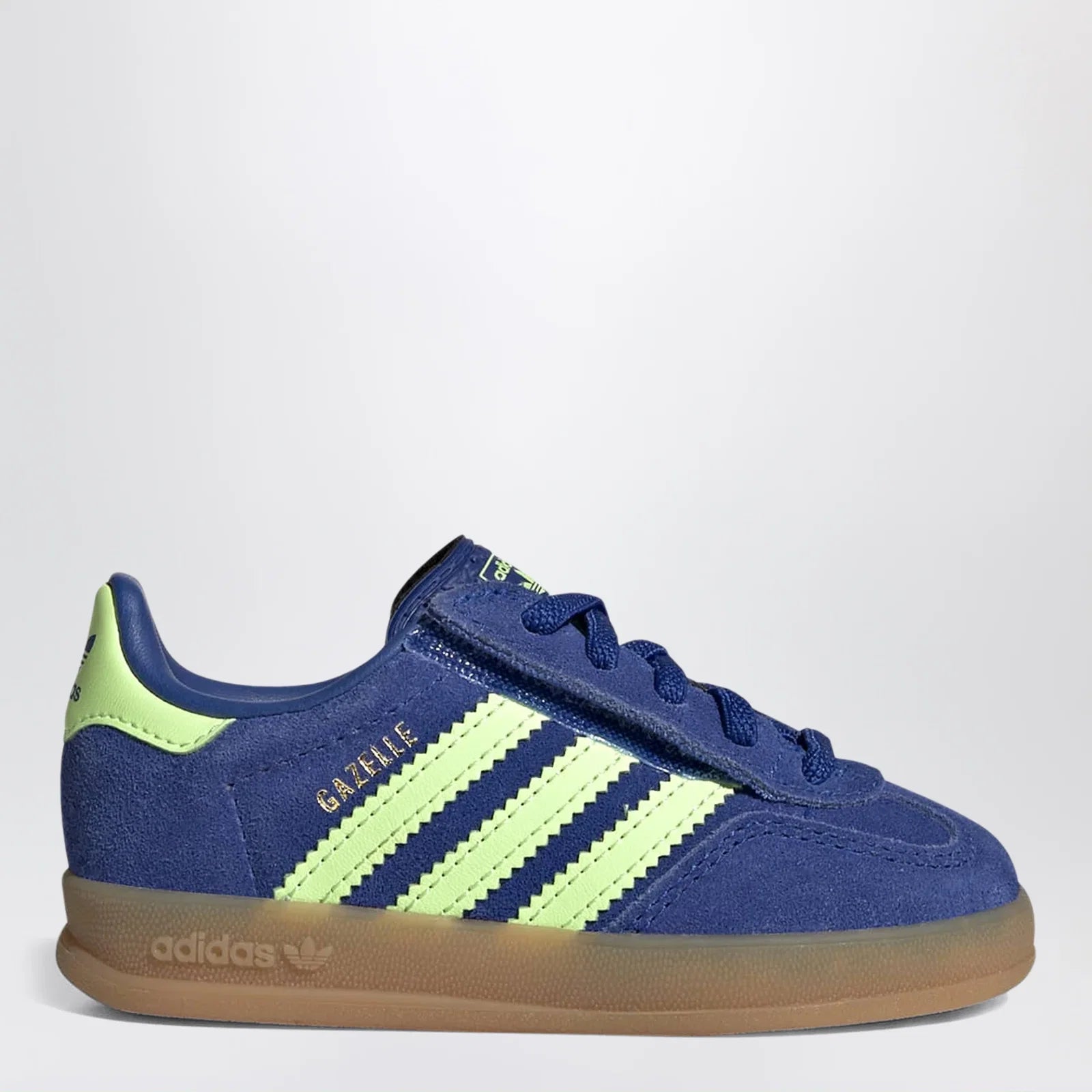 adidas Originals Gazelle Indoor sneakers in Royal Blue / Green Spark / Gold Metallic
