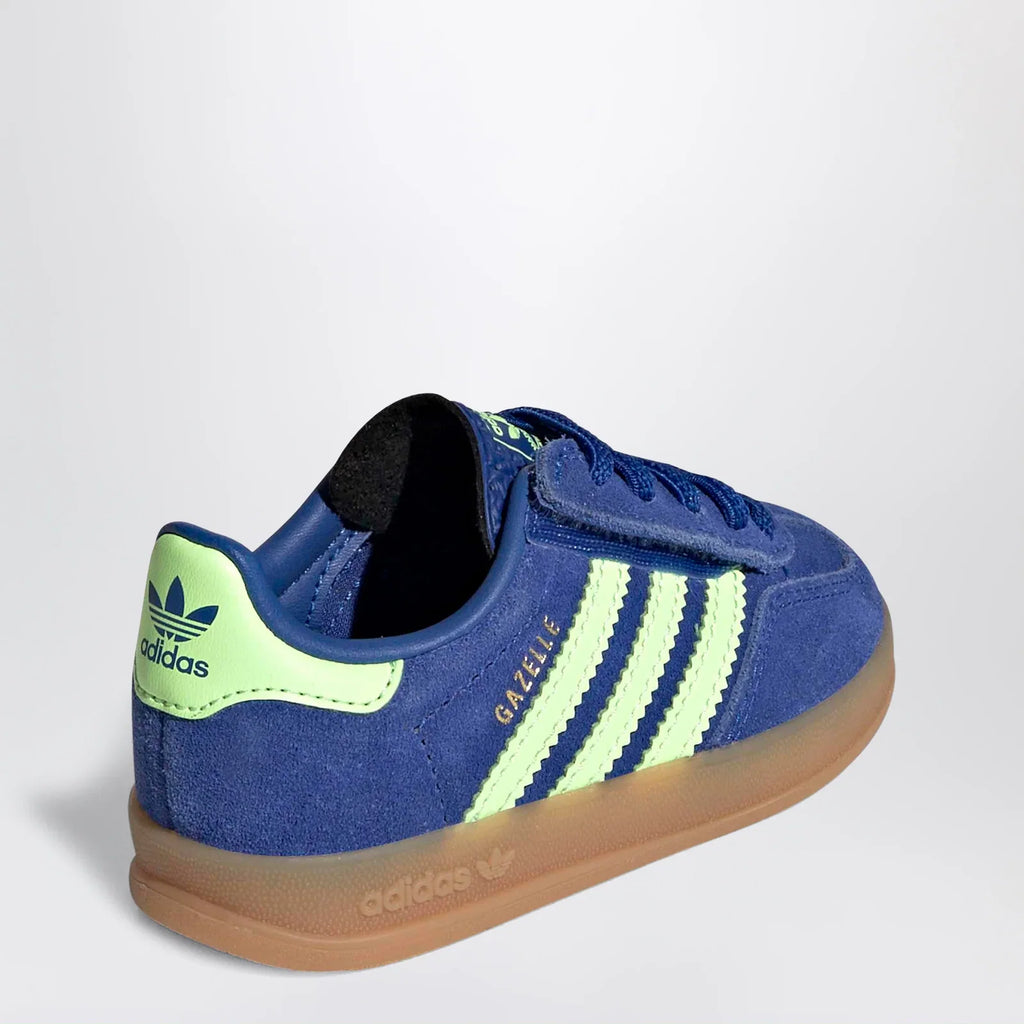 adidas Originals Gazelle Indoor sneakers in Royal Blue / Green Spark / Gold Metallic