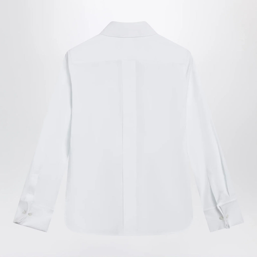 Max Mara White cotton shirt with logo