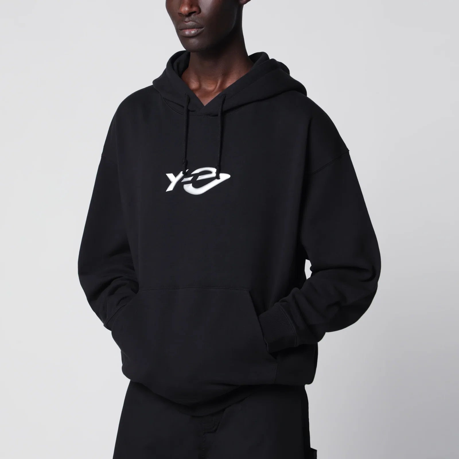 adidas Y-3 Y-3 French Terry hoodie in black with Liquid logo